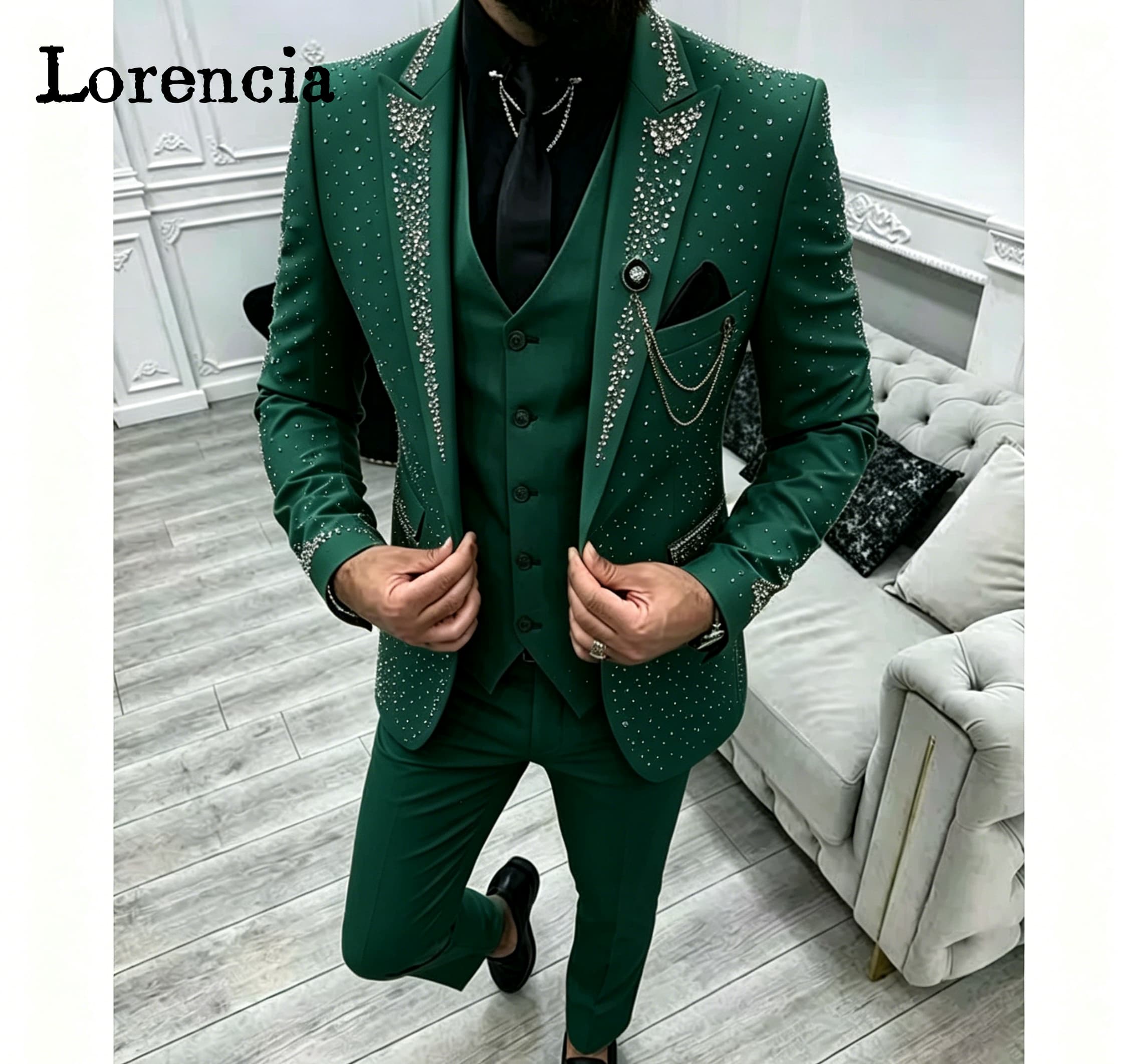Men'S Formal Evening Wear - Luxury 3 Piece Formal Men's Suits
