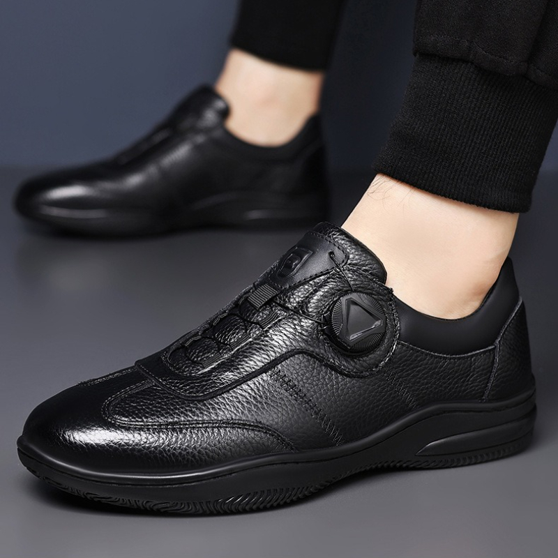 Men Formal Wear With Sneakers - Trendy Leather Shoes Men Casual Rotary