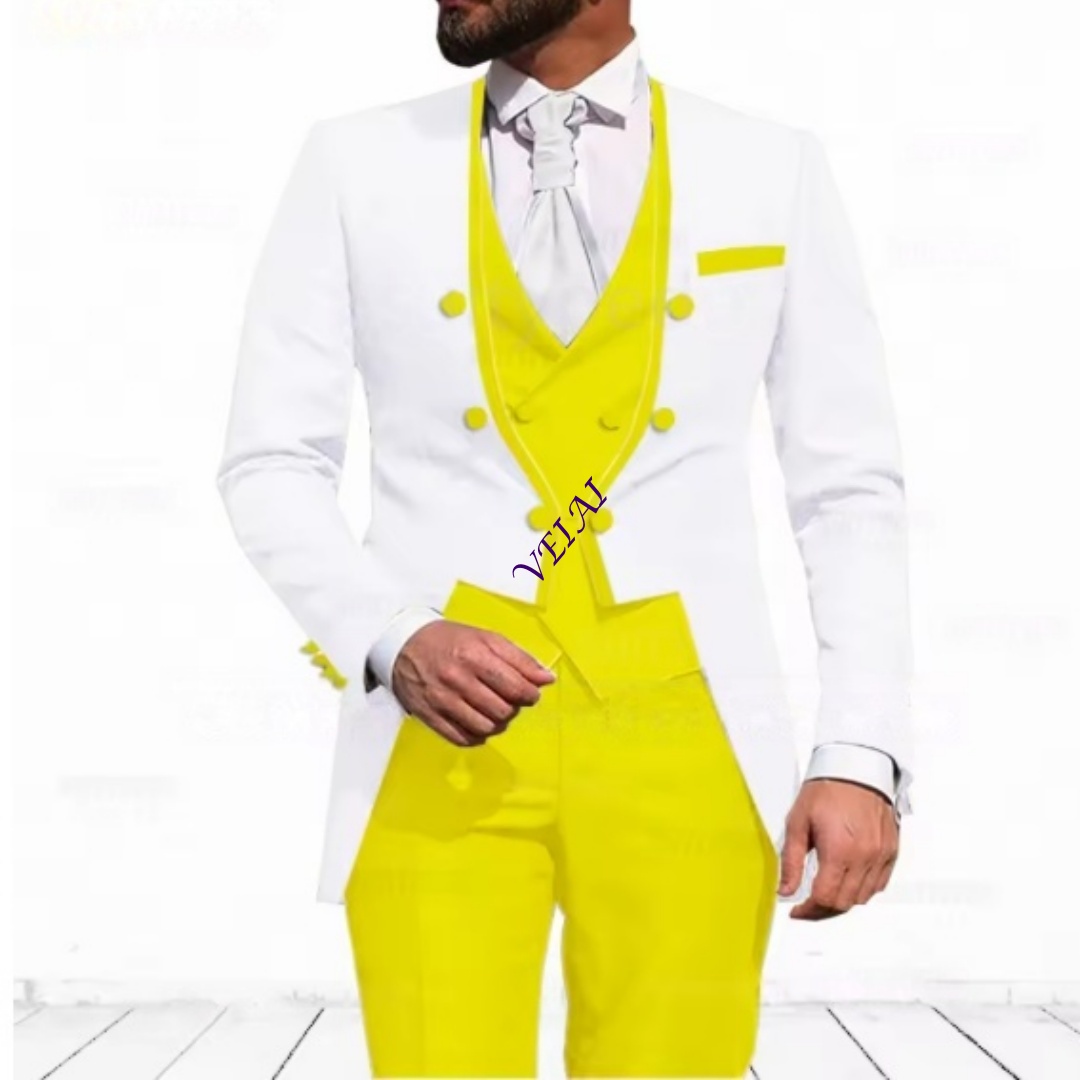 Customized Sky Blue 3-Piece Su - Men'S Formal Evening Wear recension och pris
