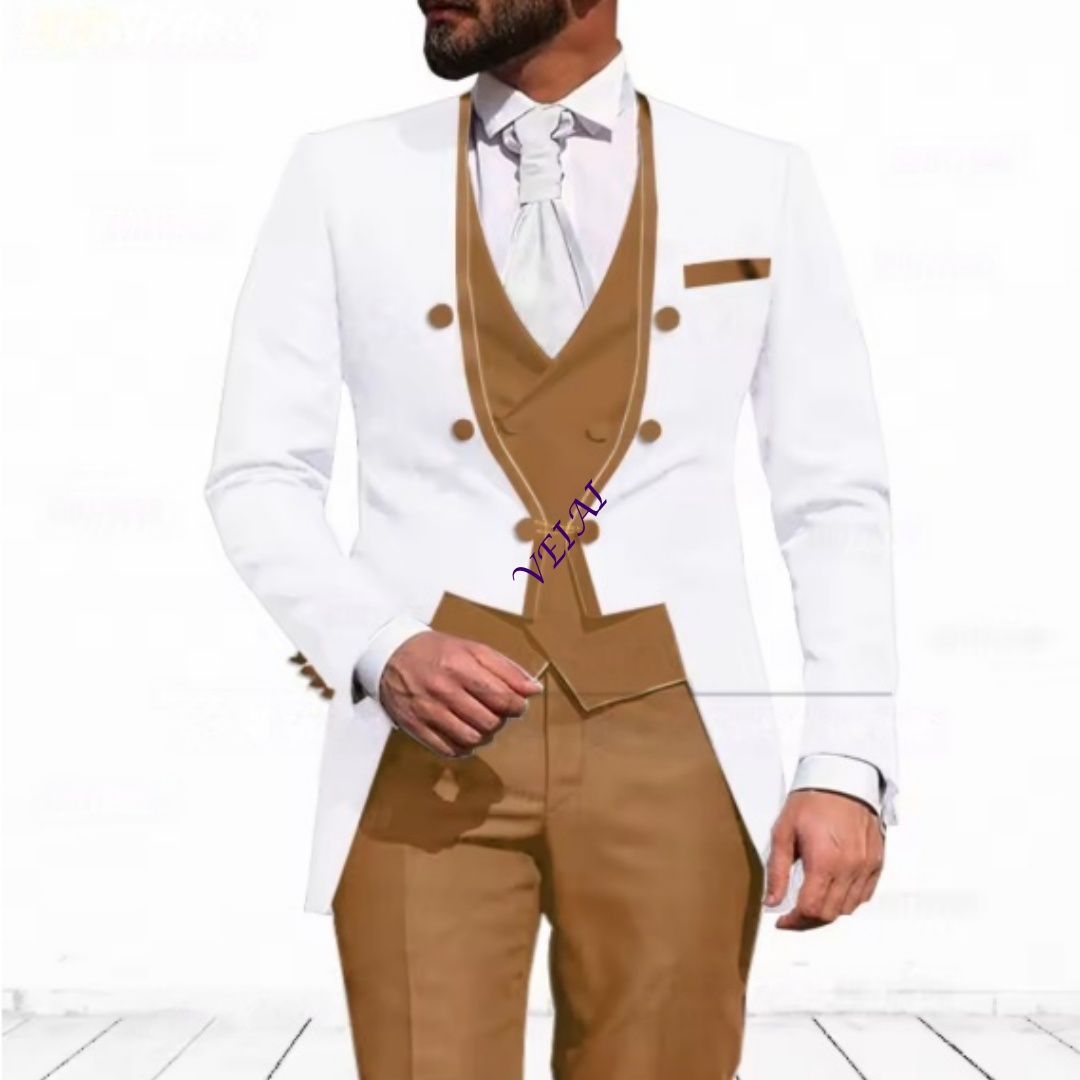 Customized Sky Blue 3-Piece Su - Men'S Formal Evening Wear recension och pris
