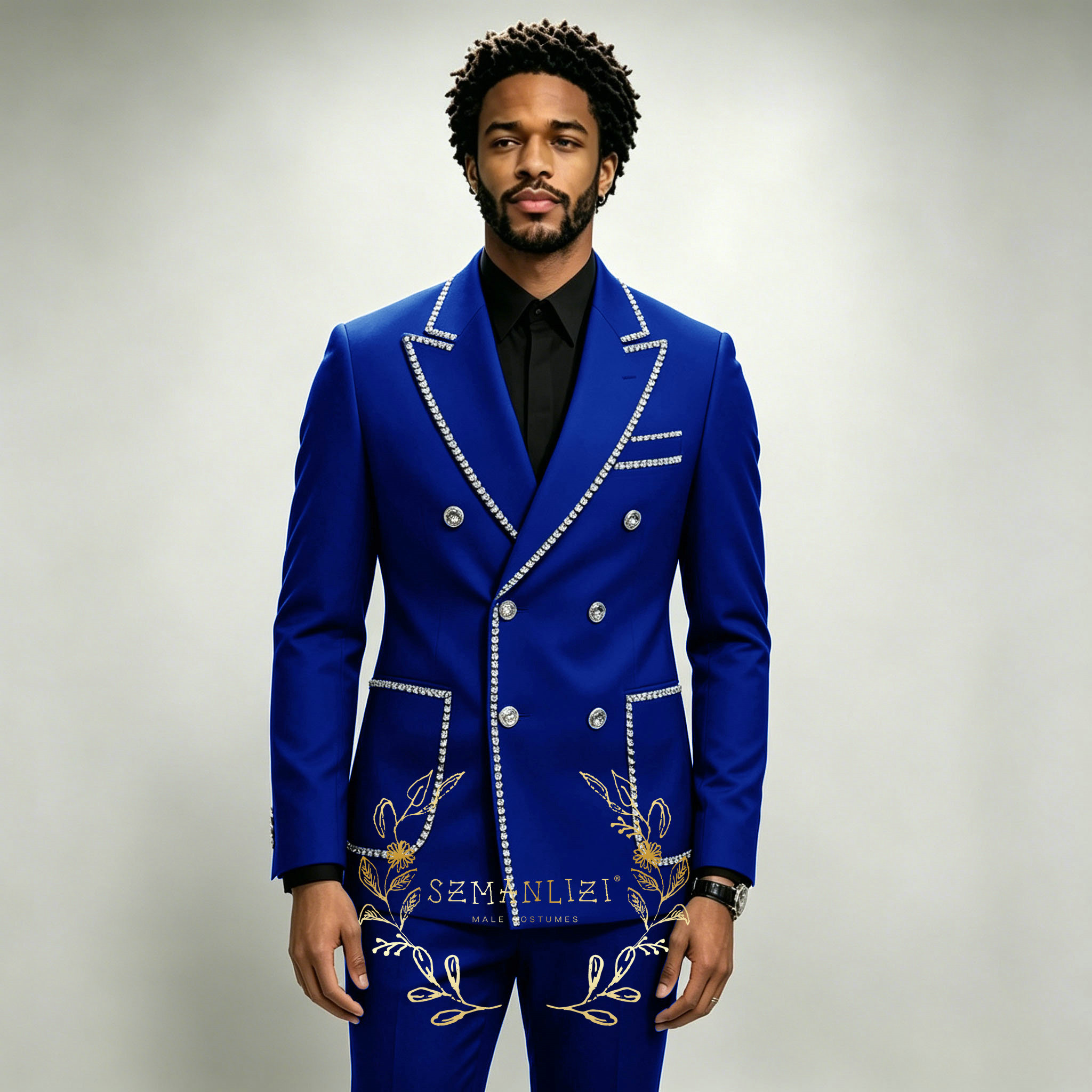 Luxury Men's Suits 2 Pieces Ro - Men Formal Wear Wedding recension och pris