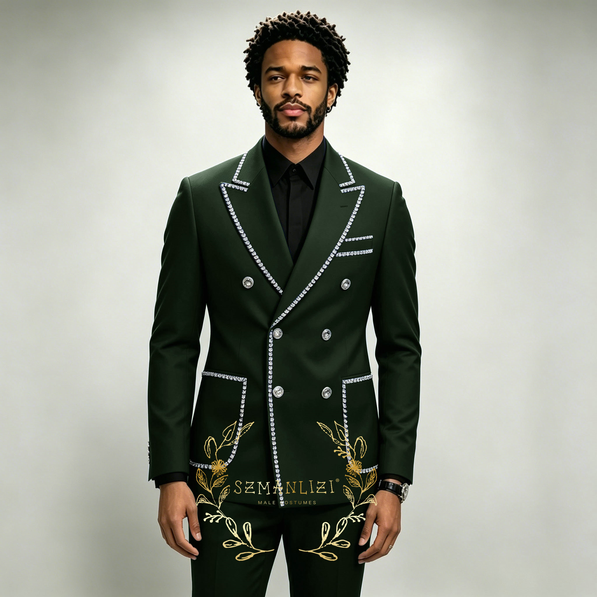 Luxury Men's Suits 2 Pieces Ro - Men Formal Wear Wedding recension och pris