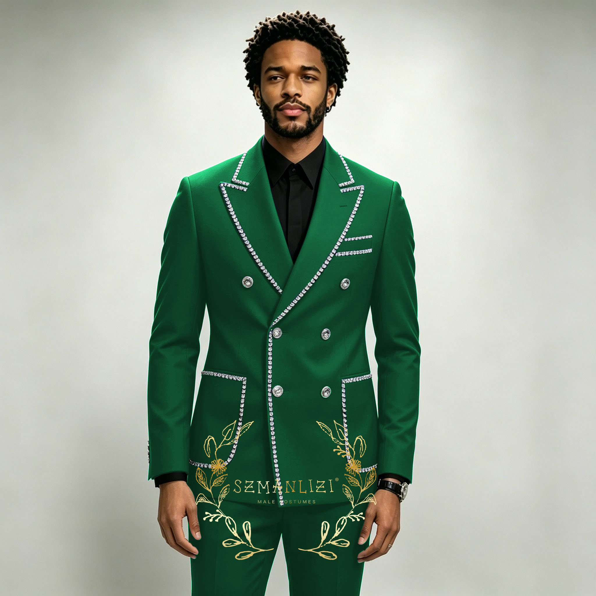 Luxury Men's Suits 2 Pieces Ro - Men Formal Wear Wedding recension och pris