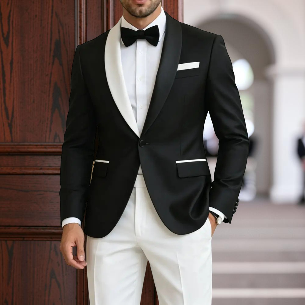 Formal Suits for Men Contrast  - Men'S Formal Evening Wear recension och pris