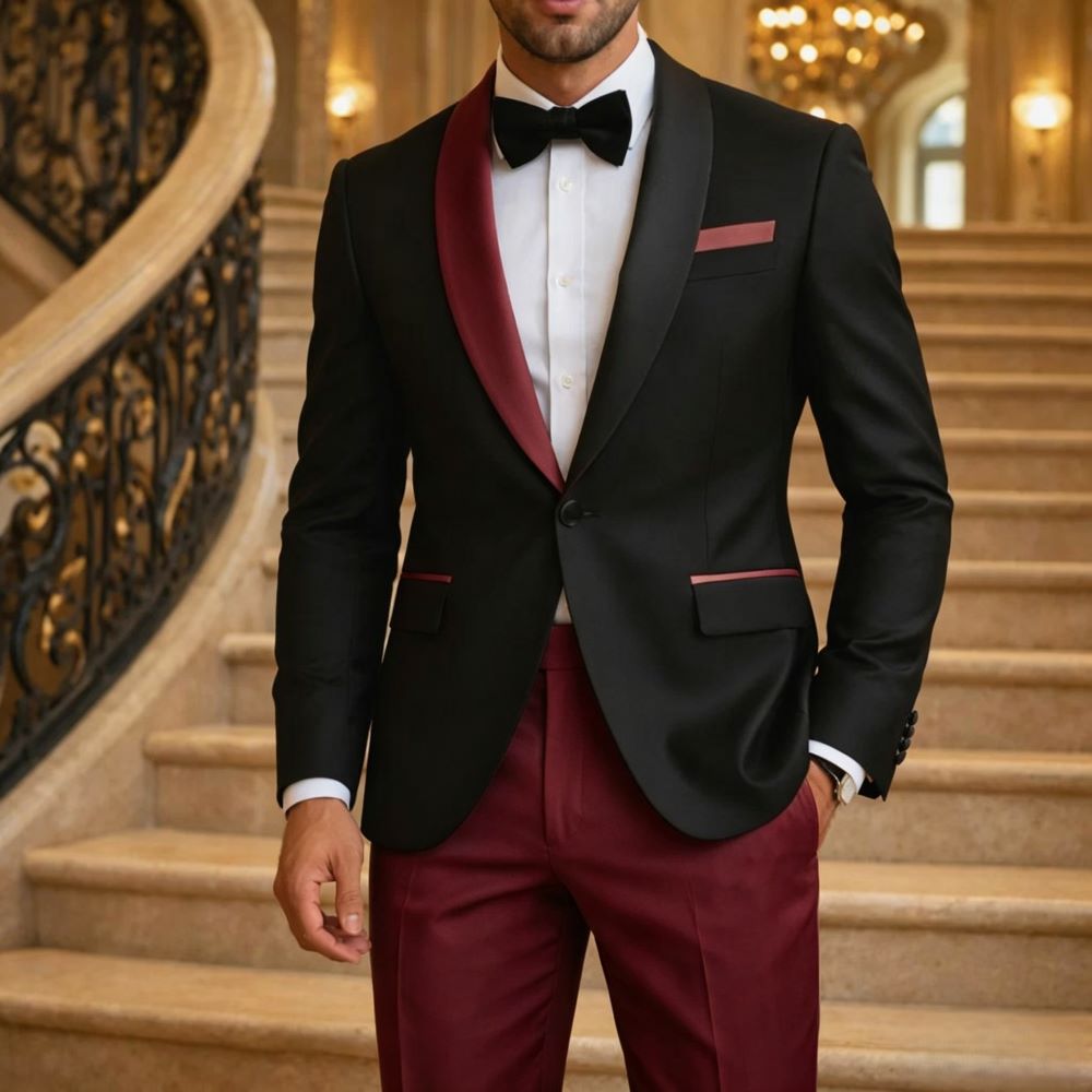 Formal Suits for Men Contrast  - Men'S Formal Evening Wear recension och pris