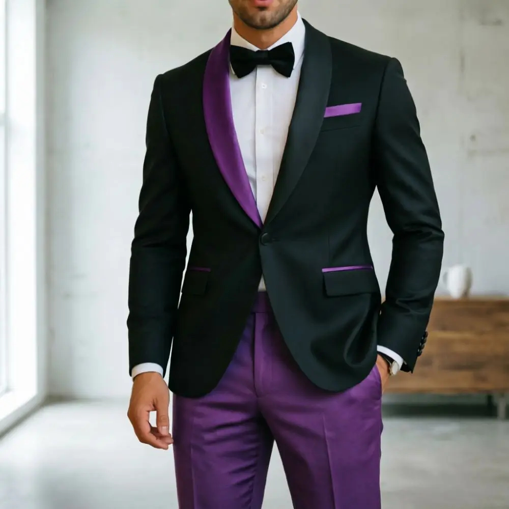 Formal Suits for Men Contrast  - Men'S Formal Evening Wear recension och pris
