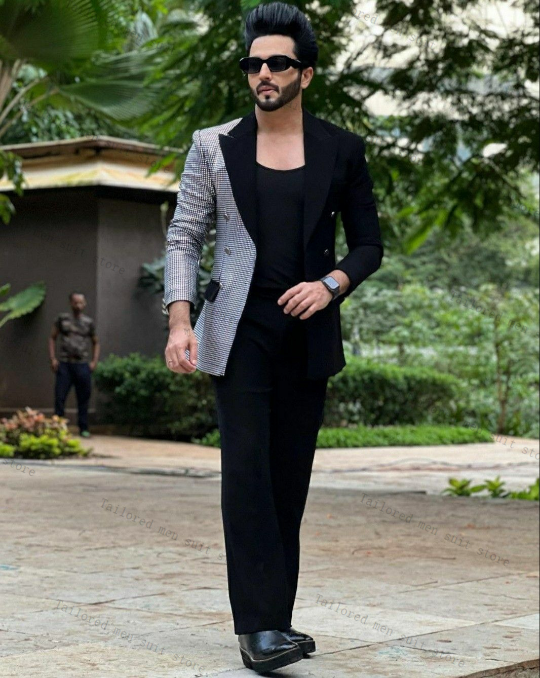 Black Men Suits Set 2 Pieces C - Men Formal Wear Wedding Guest recension och pris
