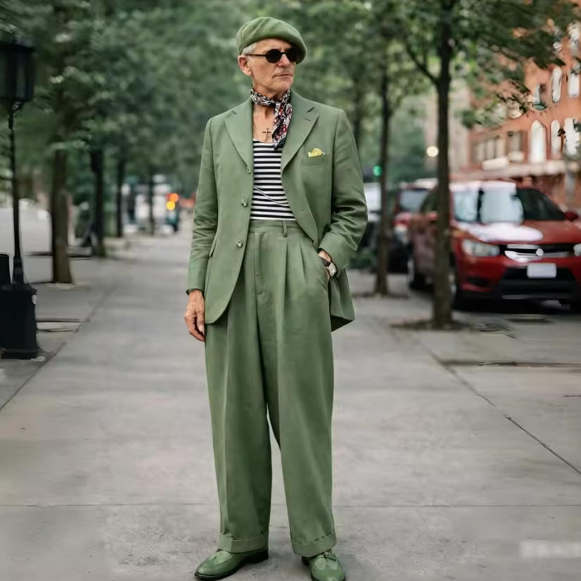 Brown Linen Men Suits 2 Pieces - Men Formal Wear Wedding recension och pris