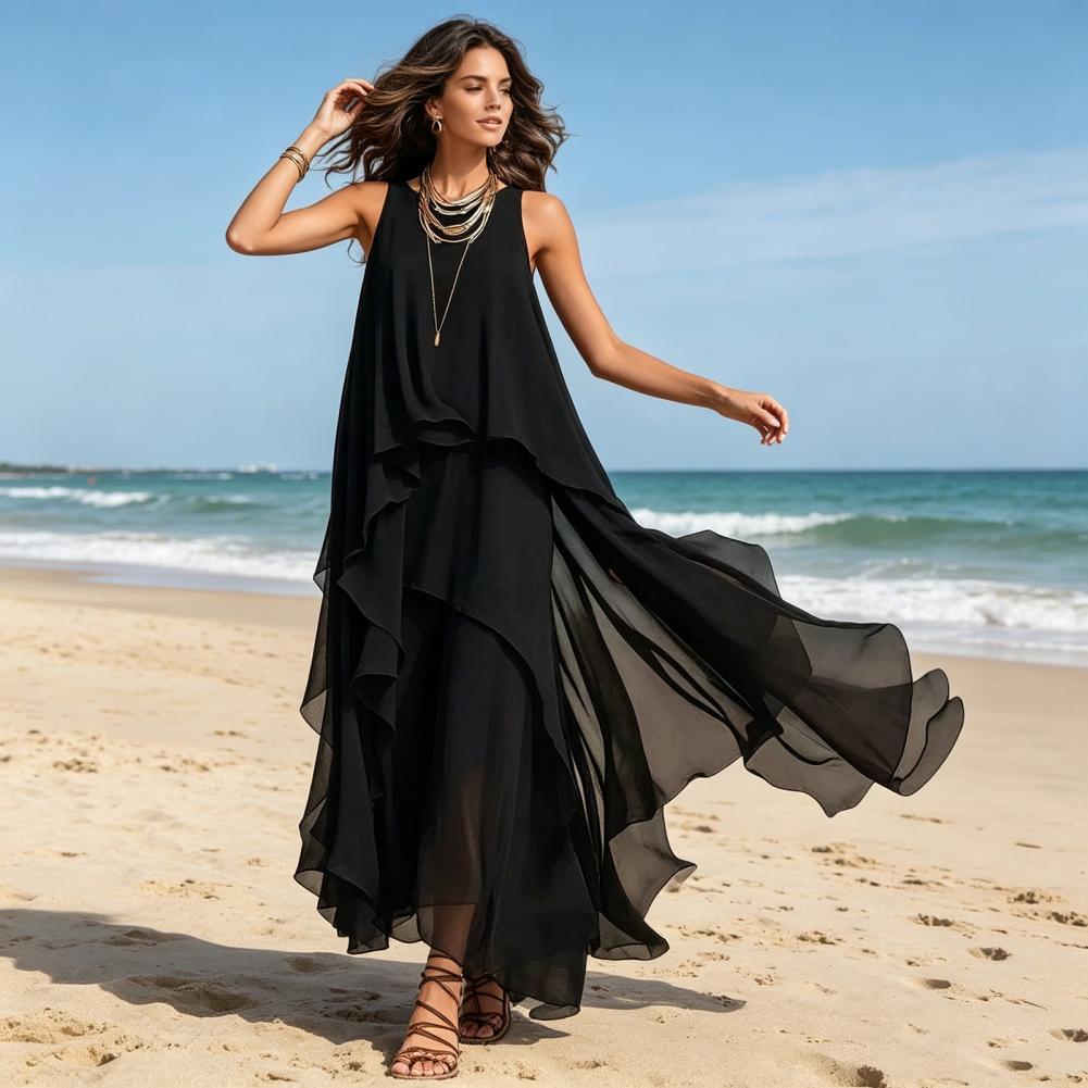 Women's Flowy Chiffon Dress, S - Men'S Formal Wear For Wedding Guest recension och pris