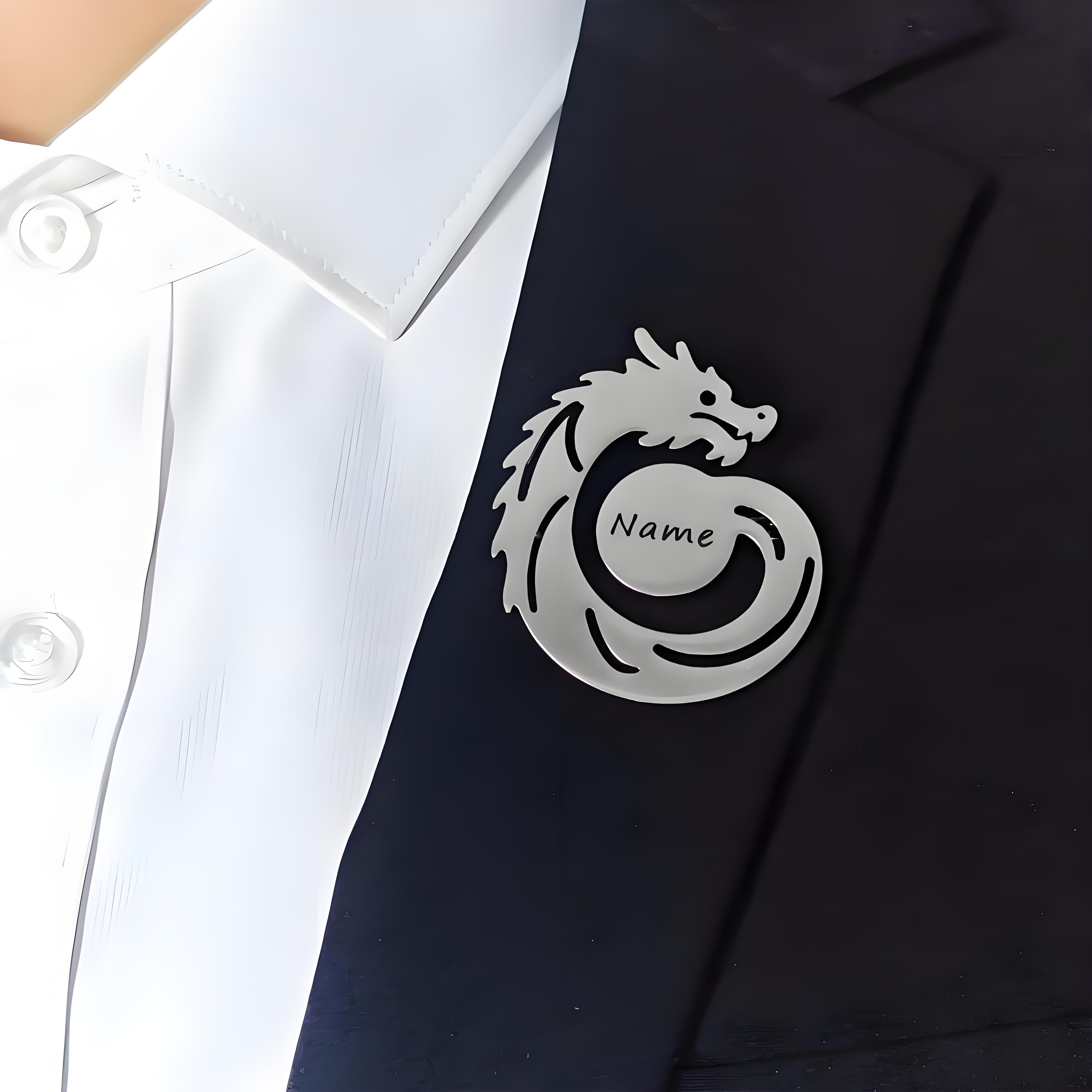 Custom Name Dragon Brooch, Per - Men Formal Wear Names recension och pris