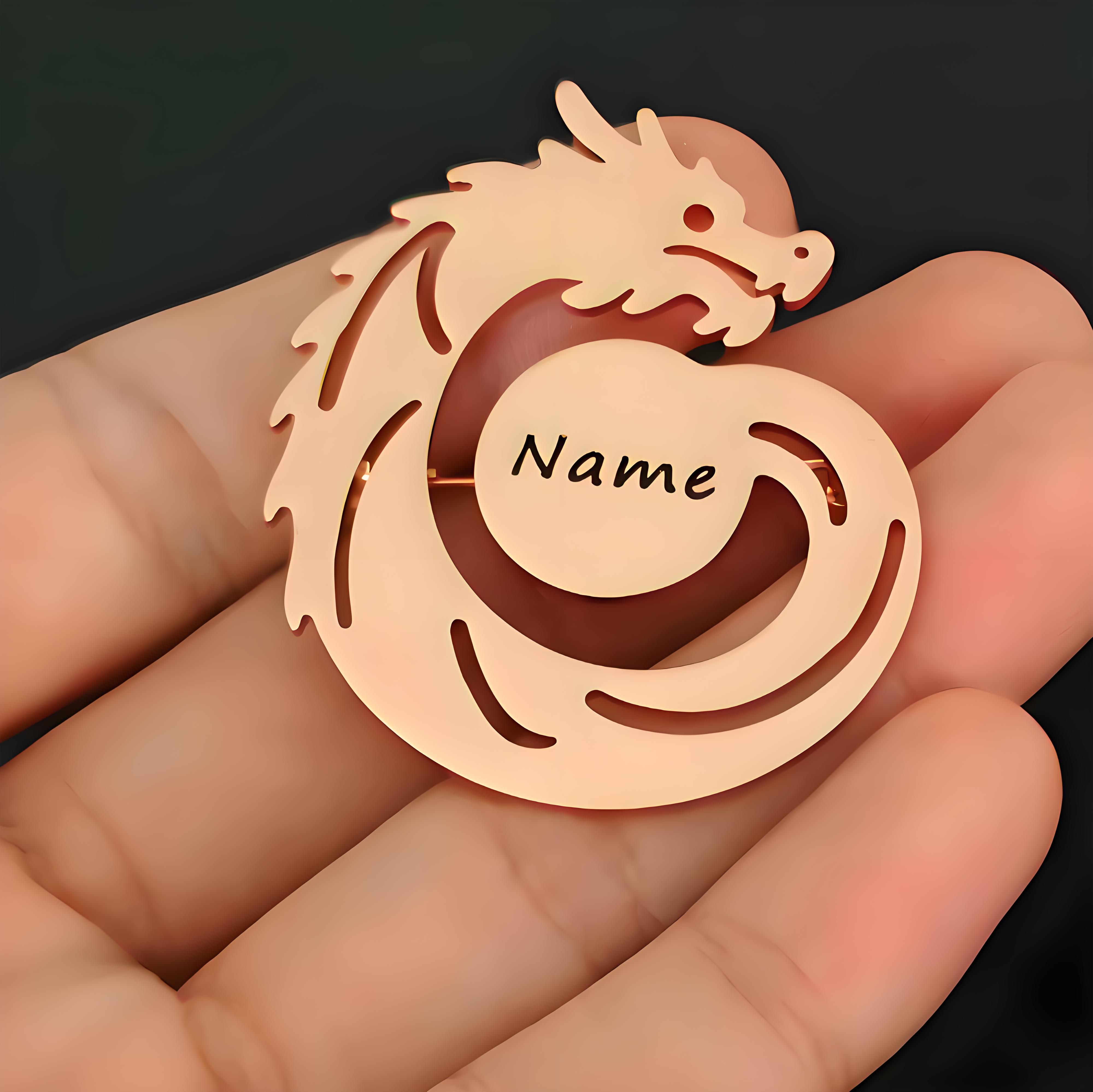 Custom Name Dragon Brooch, Per - Men Formal Wear Names recension och pris