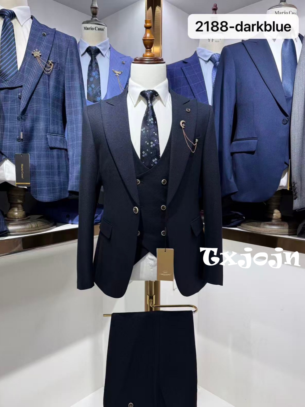 Dark Blue Men's Formal Suit Se - Men'S Formal Wear For Wedding Guest recension och pris