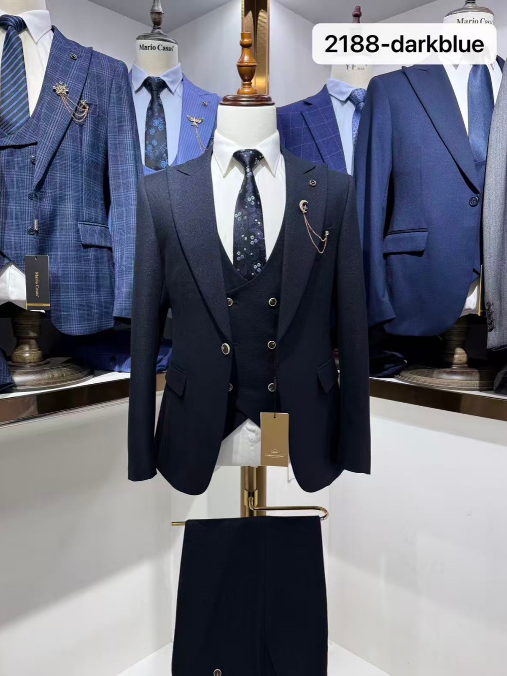 Dark Blue Men's Formal Suit Se - Men'S Formal Wear For Wedding Guest recension och pris
