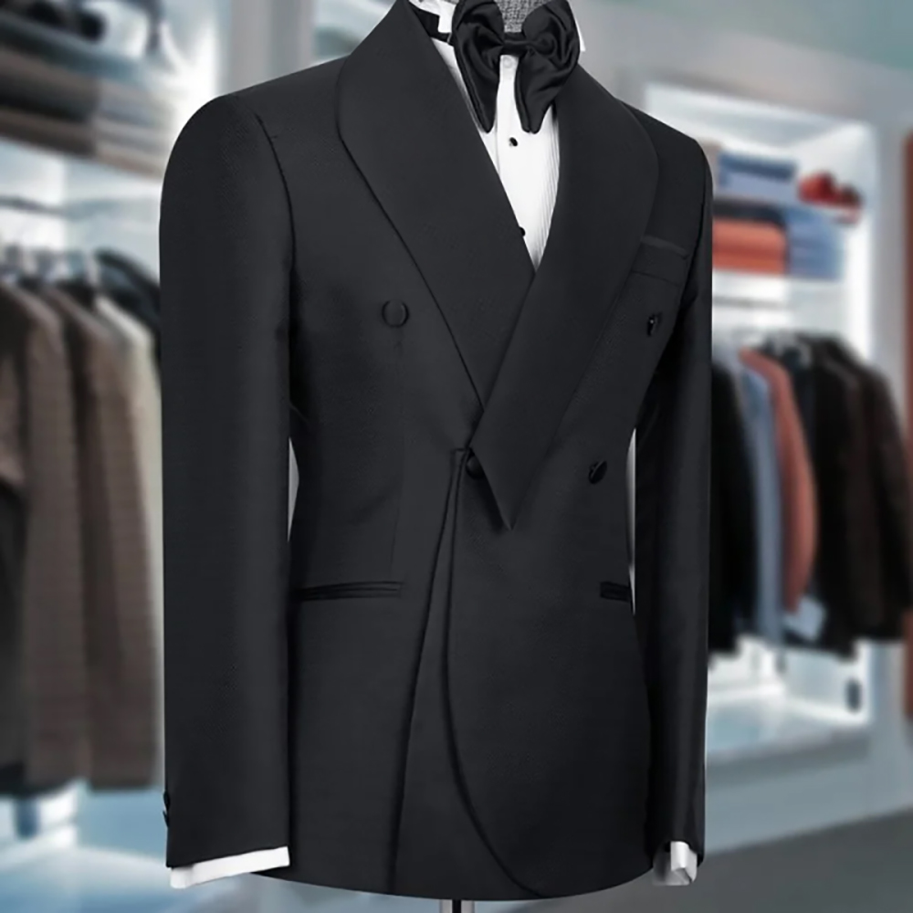 Black Suits For Men Shawl Lape - Men Formal Wear Wedding recension och pris